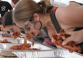 Bacon Eating Contest